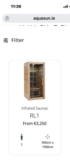 Infrared sauna