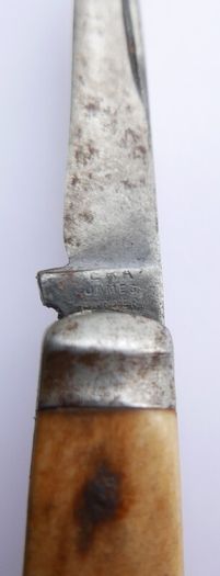 Vintage James Barber 1800s Sheffield Pocket Knife 2 Blades Stainless Steel