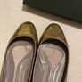 Designer Anya Hindmarch gold ballet shoes Jennie Size 37 Image 5