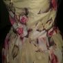 Rare floral sleeveless peplum stunning dress size UK12 EU40 Postage included Image 4