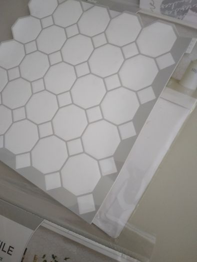 Tiles. Peel and stick.