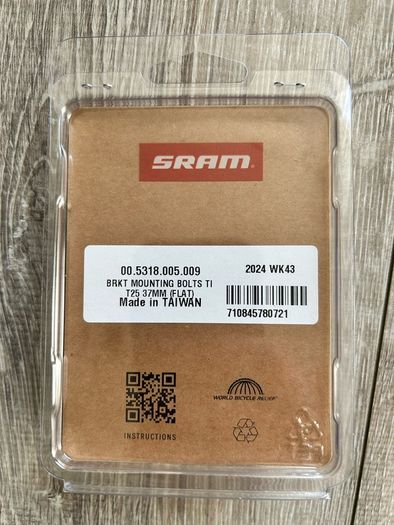 SRAM Disc brake mounting bolts (Titanium)