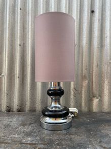 Retro vintage Italian style chrome lamp c1960