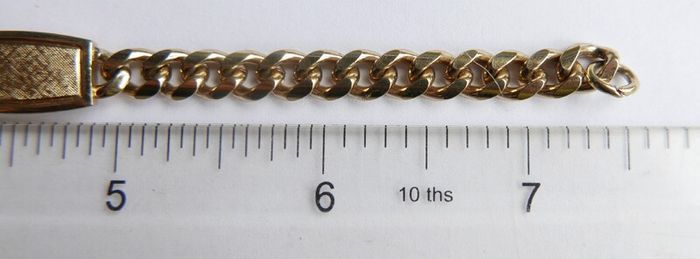 Vintage Gold Plated Bracelet length 7,5"