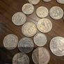 World Silver Coin Lot 860 Grams Silver Mixed Countries and Condition Image 7
