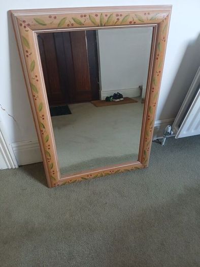 wooden mirror