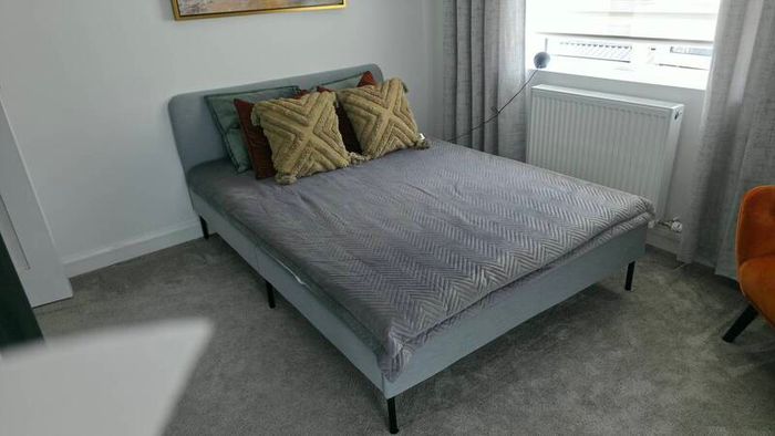 Ikea Slattum Grey Double Bed