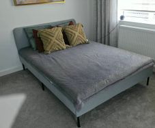 Ikea Slattum Grey Double Bed