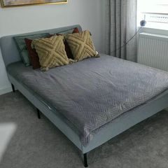 Ikea Slattum Grey Double Bed
