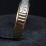 Vintage 9ct Gold Diamond Set Ring Fully Hallmarked London Size 54 Image 4