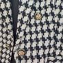 River Island black and white houndstooth blazer Image 4