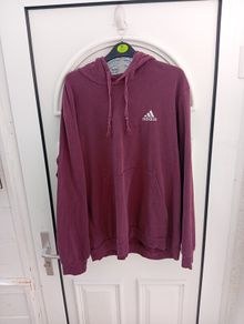 Vintage Adidas hoodie burgundy XL