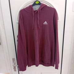 Vintage Adidas hoodie burgundy XL