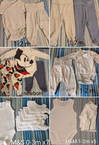 Baby clothes bundle 0-12 months