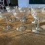 Antique Champagne and Sherry glasses Image 9