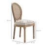 Set of 2 Dining Chairs, Viennese Cane, Solid Wood Image 2
