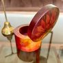 Vintage German Wooden Hand Painted Lacquered Jewellery Trinket Box Ring Box Image 10