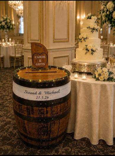 Wedding post box Barrel
