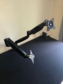 Dual monitor arm