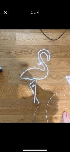 Neon flamingo light