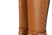 Women's leather boots tan Monsoon
