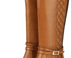Women's leather boots tan Monsoon