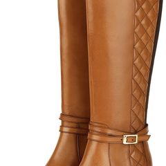 Women's leather boots tan Monsoon