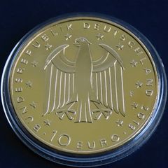 Germany 10 euro 2013 Georg Buchner | limited edition collectors commemorative | UNC 24 karat Gold plated