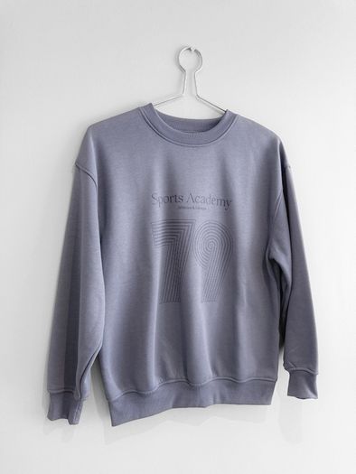 Pre Owned Dunnes Stores Slate Blue Graphic Sweatshirt