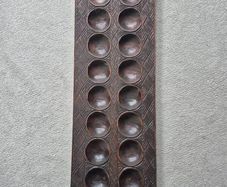 Solid Wood Mancala Game Board from Africa