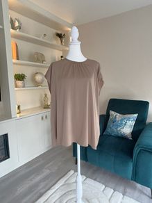 Ladies Caramel / Tan Coloured Short Sleeved Top from Primark