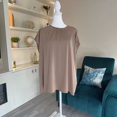 Ladies Caramel / Tan Coloured Short Sleeved Top from Primark
