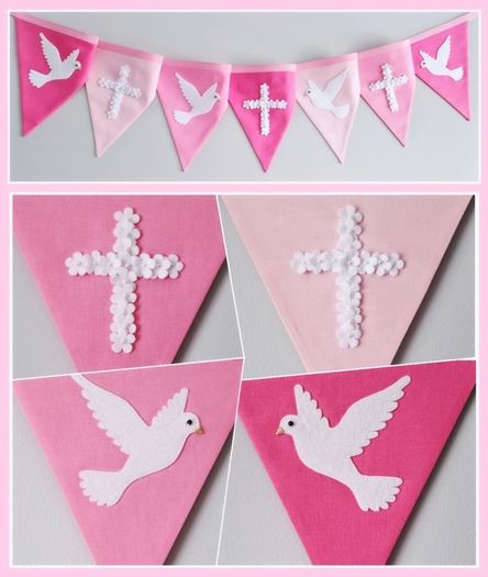 Beautiful Personalised Communion Bunting