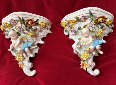 Antique Porcelain Wall Sconces