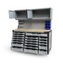 New 19 Drawer Tool Boxes With Top Cabinets + Pegboard Image 3
