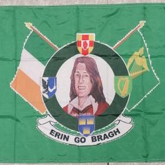 Bobby Sands Irish Republican hunger striker flag green 3ft x 2ft.
