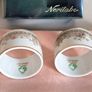 Vintage Noritake Hand Painted Ceramic Napkin Rings Image 2