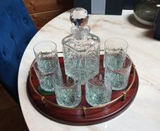Penrose Crystal made in Waterford, decanter set, D18 no post