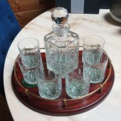 Penrose Crystal made in Waterford, decanter set, D18 no post