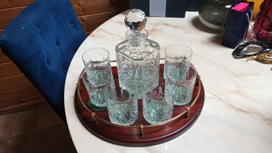 Penrose Crystal made in Waterford, decanter set, D18 no post