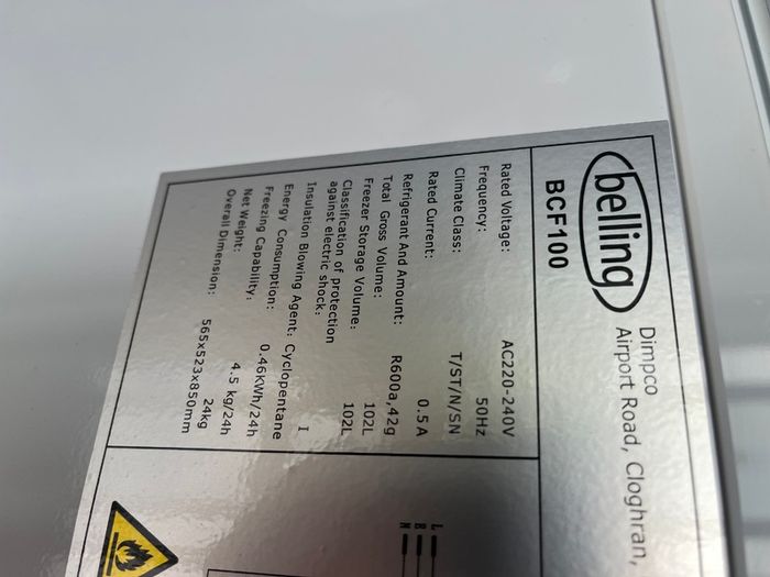 Belling Chest freezer