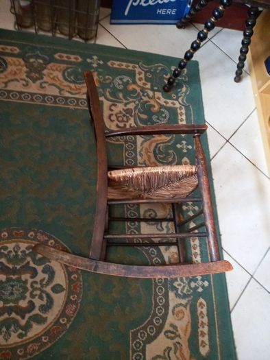 childs sugan rocking chair, elm