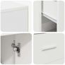 Corner Desk with Drawer White 102 x 50 x 75 cm Image 6