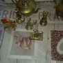 Vintage Lot of Cast Brass Doll House Ornaments, Postage Available or Collection Image 8