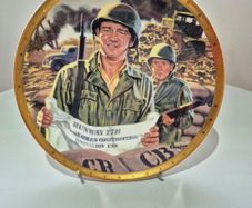 Vintage John Wayne Franklin Mint Collector Plates Set of 2 Mint Condition