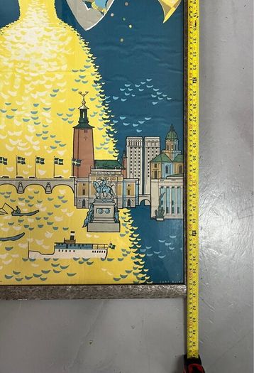 Original 1953 Stockholm Vintage Poster - Curt Blix