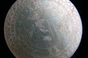 Antique 18th Century Mother of Pearl Armorial Game Token