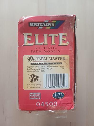 Britains Elite JCB Farm Master Model Digger Tractor Boxed MINT
