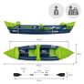 Kayak with aluminium double paddle Image 2