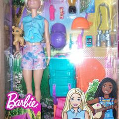 New:  Barbie Malibu Camping Doll With Puppy